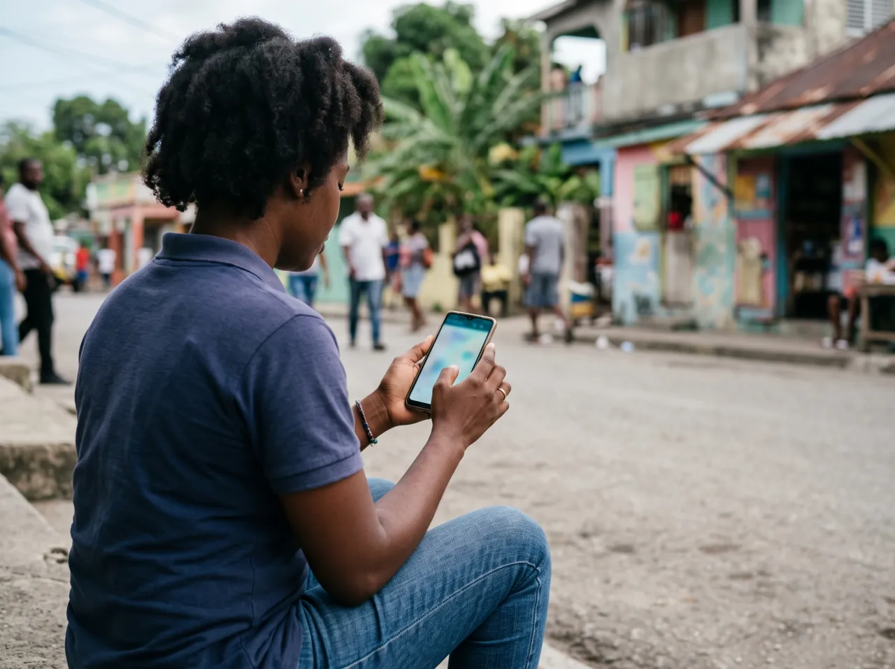 Team member completing an assigned task in WhatsApp on their phone